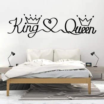 WJWY Romantic King Queen Phrase Wall Sticker Vinyl Bedroom Art Murals Baby Room Wall Decoration Home Decor
WJWY Romantic King Queen Phrase Wall Sticker Vinyl Bedroom Art Murals Baby Room Wall Decoration Home Decor