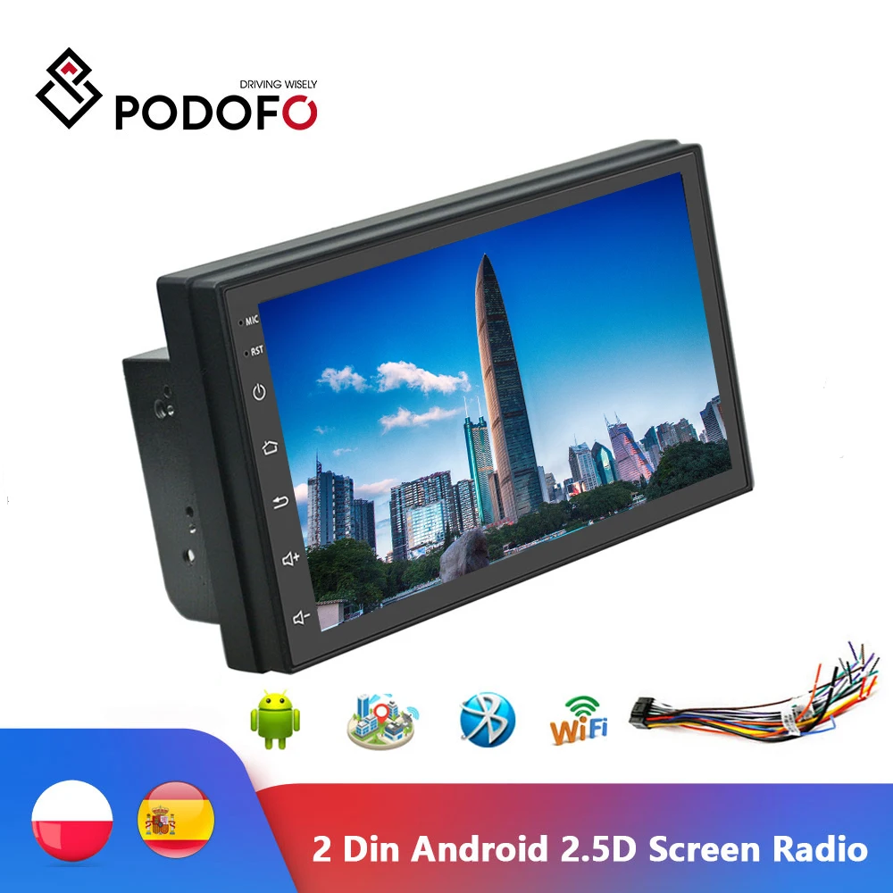 Podofo Universal 2Din Android Autoradio Car Radio 7" Car Multimedia Player GPS MP5 WIFI Bluetooth For Focus Kia Nissian Toyota
Podofo Universal 2Din Android Autoradio Car Radio 7" Car Multimedia Player GPS MP5 WIFI Bluetooth For Focus Kia Nissian Toyota