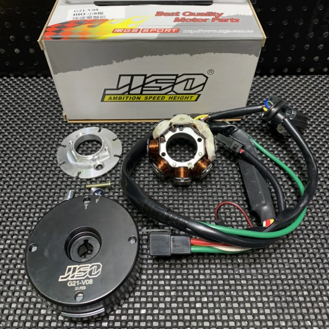 Зажигание ротора RRGS для DIO50 AF18 AF28 тюнинг JISO Гоночное зажигание Dio BWSP детали