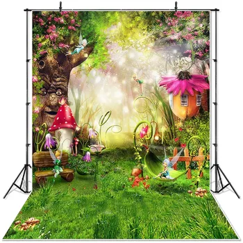 NeoBack Spring Scenery Backdrop Wonderland Grassland Fairy Tale Forest Children Newborn Mushrooms Elves Flowers Photocall Banner 
NeoBack Spring Scenery Backdrop Wonderland Grassland Fairy Tale Forest Children Newborn Mushrooms Elves Flowers Photocall Banner