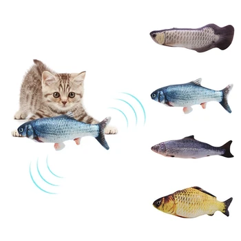 30CM Cat Toy Simulation Fish Toy Cat Mint USB Charging Silver Arowana Simulation Vibrating Fish Toy Interactive Toy For Cat
30CM Cat Toy Simulation Fish Toy Cat Mint USB Charging Silver Arowana Simulation Vibrating Fish Toy Interactive Toy For Cat