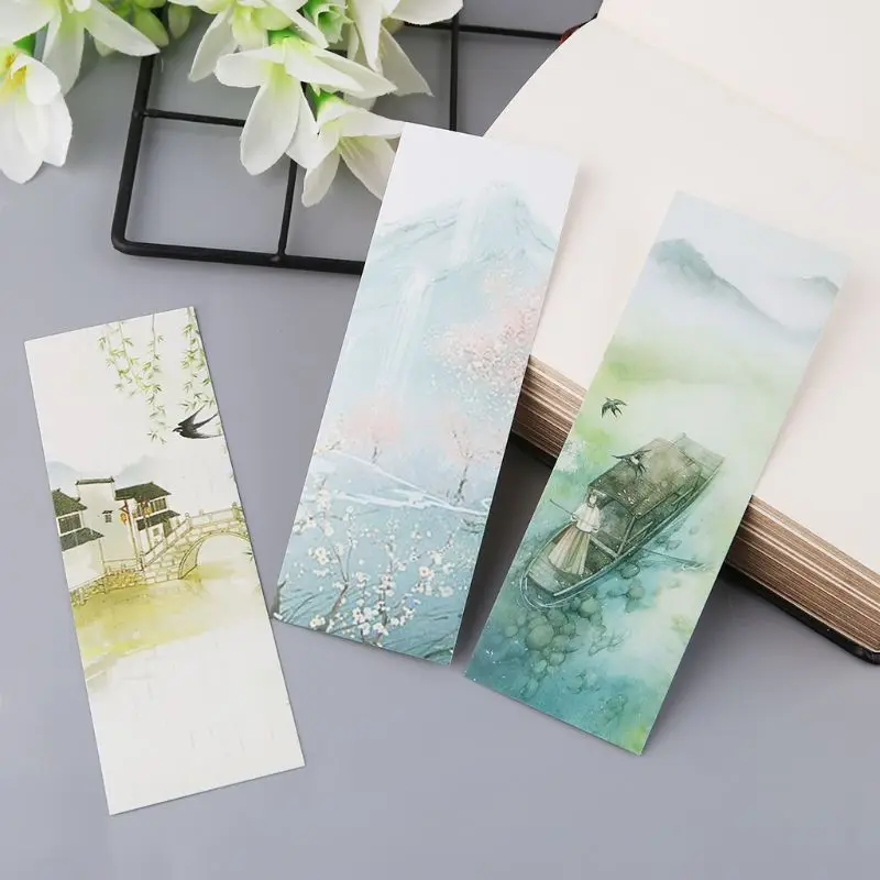 30pcs Creative Chinese Style Paper Bookmarks Painting Cards Retro Beautiful Boxed Bookmark Commemorative Gifts
30pcs Creative Chinese Style Paper Bookmarks Painting Cards Retro Beautiful Boxed Bookmark Commemorative Gifts
