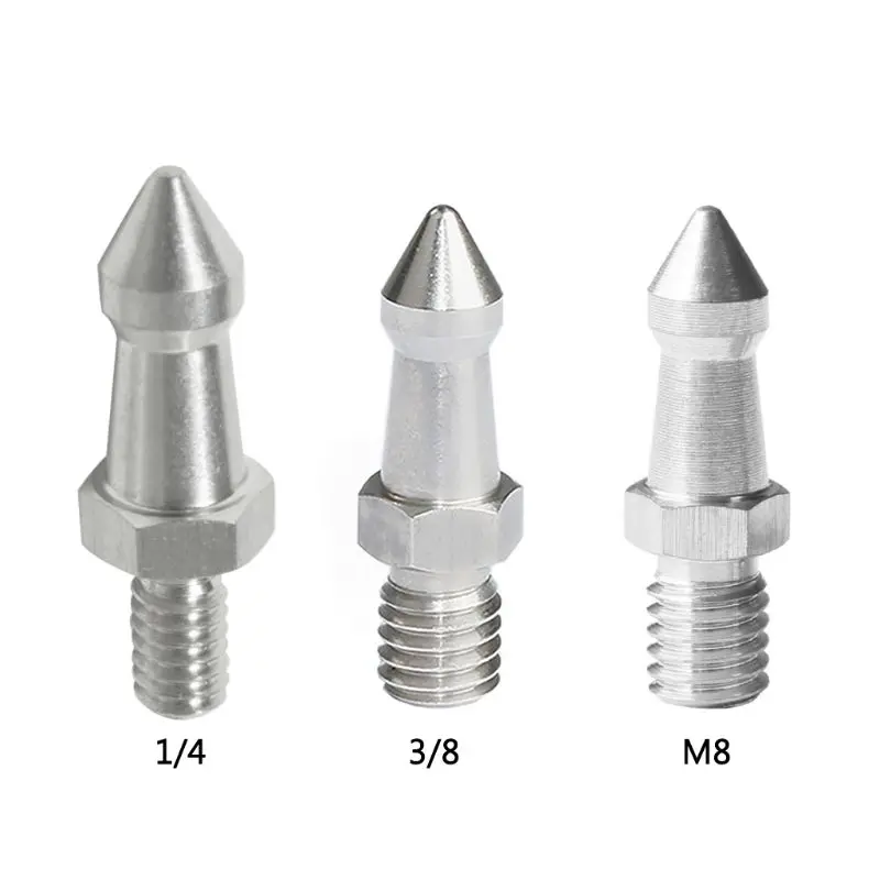 12cm Tripod Monopod Foot Spike Compatible 3//8inch Thread Universal Pack of 3