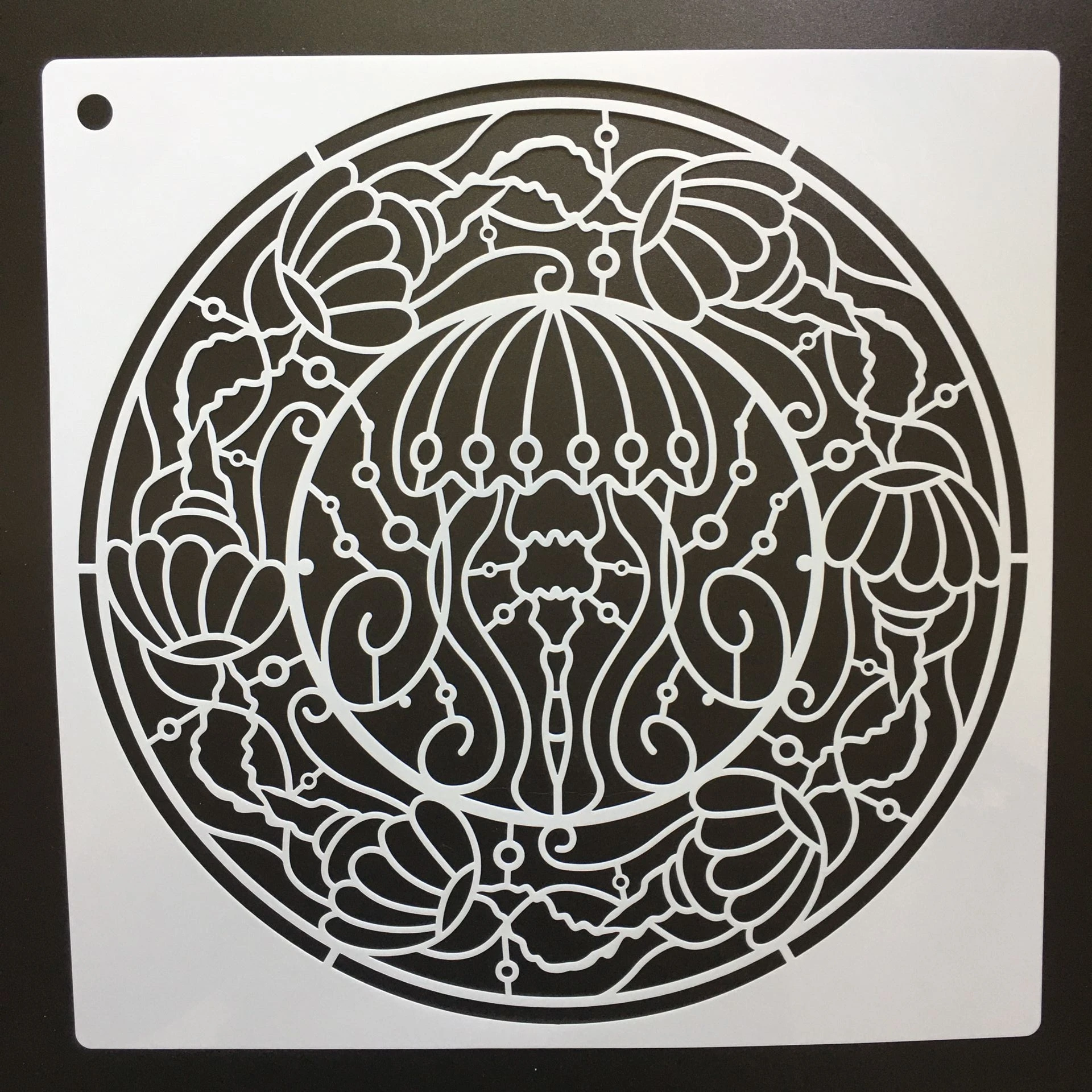 30*30cm size Jellyfish diy craft mandala mold for painting stencils stamped photo album embossed paper card on wood fabric wall
30*30cm size Jellyfish diy craft mandala mold for painting stencils stamped photo album embossed paper card on wood fabric wall
