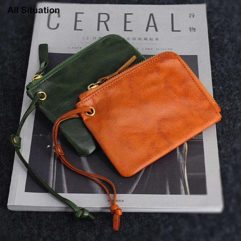 Luxury Zipper Short Wallet Men Wrinkled Cowhide Leather Top End Women Retro Coin Purses Credit Card Pouch Male Clutch Bag
Luxury Zipper Short Wallet Men Wrinkled Cowhide Leather Top End Women Retro Coin Purses Credit Card Pouch Male Clutch Bag