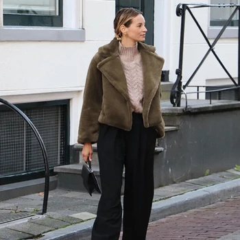 New Englad Style Women Winter Warm faux Rabbit Woolen Fluffy Open Front Coat Warm Short Jacket
New Englad Style Women Winter Warm faux Rabbit Woolen Fluffy Open Front Coat Warm Short Jacket