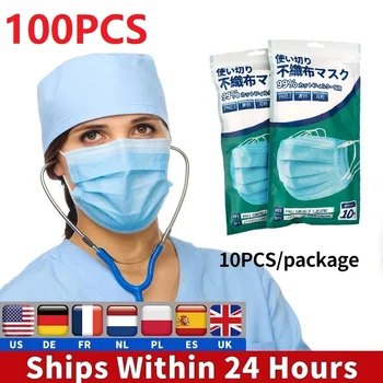 100PCS Disposable Mask Face Mouth Anti Dust Protect 3 Layers Filter Earloop Non Woven Dustproof Mouth Mask 12hours Shipping
100PCS Disposable Mask Face Mouth Anti Dust Protect 3 Layers Filter Earloop Non Woven Dustproof Mouth Mask 12hours Shipping