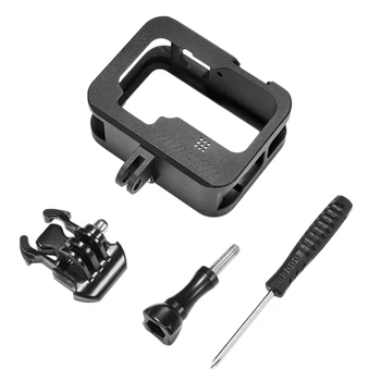 Aluminum Case for GoPro 9 Metal Cage Protective Case Frame with Cold Shoe Mount to Connect Video Light and Microphone
Aluminum Case for GoPro 9 Metal Cage Protective Case Frame with Cold Shoe Mount to Connect Video Light and Microphone