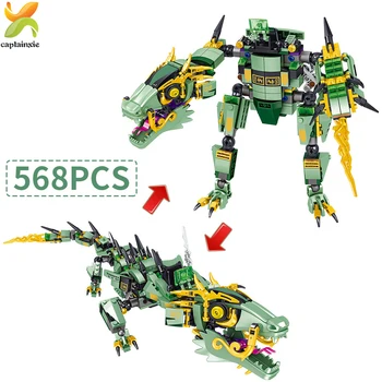 568PCS Ninja Dragon Transformed Mecha Model Building Blocks Robot Lloyd Assembled Educational Toys For Children
568PCS Ninja Dragon Transformed Mecha Model Building Blocks Robot Lloyd Assembled Educational Toys For Children