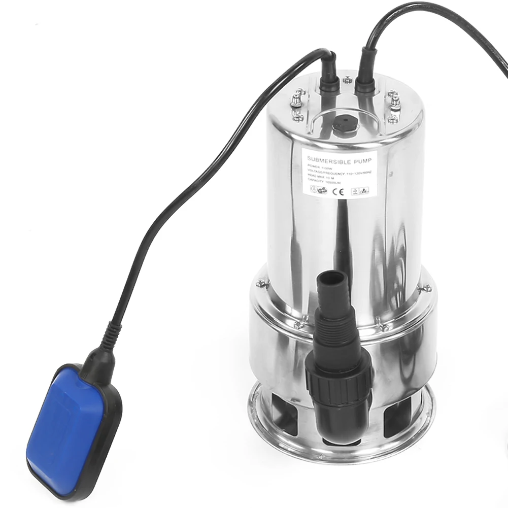 1100W Stainless Steel Submersible Water Pump for Garden Irrigation Pond Drain EU Plug 220V Submersible Sump Pump
1100W Stainless Steel Submersible Water Pump for Garden Irrigation Pond Drain EU Plug 220V Submersible Sump Pump