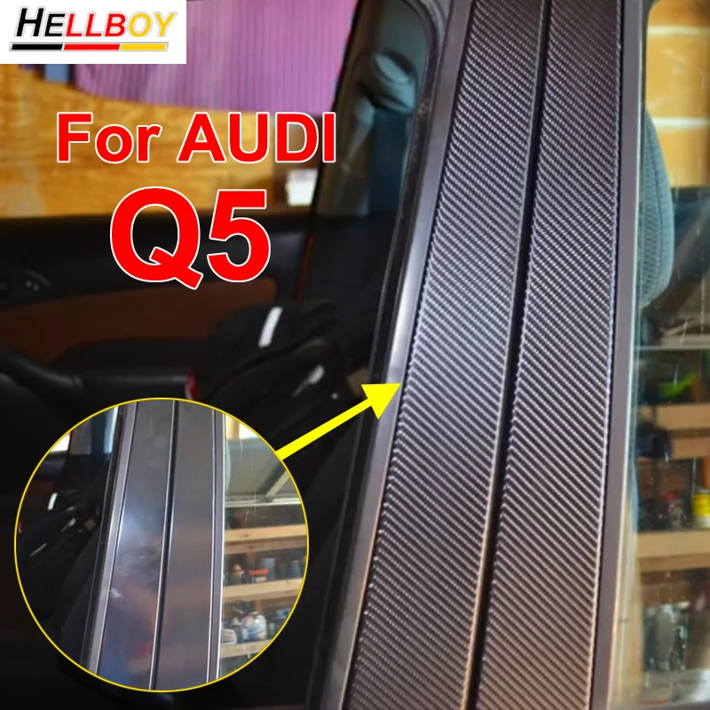 Carbon Fiber Car Door Pillar Cover Trims Wrap Sticker For AUDI Q5 2011-2017 Window B C Pillars Mirror Glossy Black Car Styling
Carbon Fiber Car Door Pillar Cover Trims Wrap Sticker For AUDI Q5 2011-2017 Window B C Pillars Mirror Glossy Black Car Styling