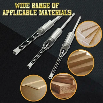 Handle Chisel Drill Set High Speed Steel Woodworking Tools Strong Hardness 6.4/8/9.5/12.7mm DNJ998