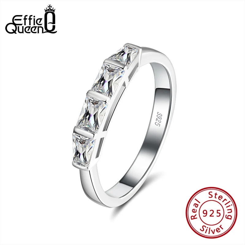 Effie Queen AAAA Cubic Zircon Jewelry Finger Rings with 4 Big Square Crystal Stone 925 Silver Ring Jewelry Party Gift DSR182
Effie Queen AAAA Cubic Zircon Jewelry Finger Rings with 4 Big Square Crystal Stone 925 Silver Ring Jewelry Party Gift DSR182