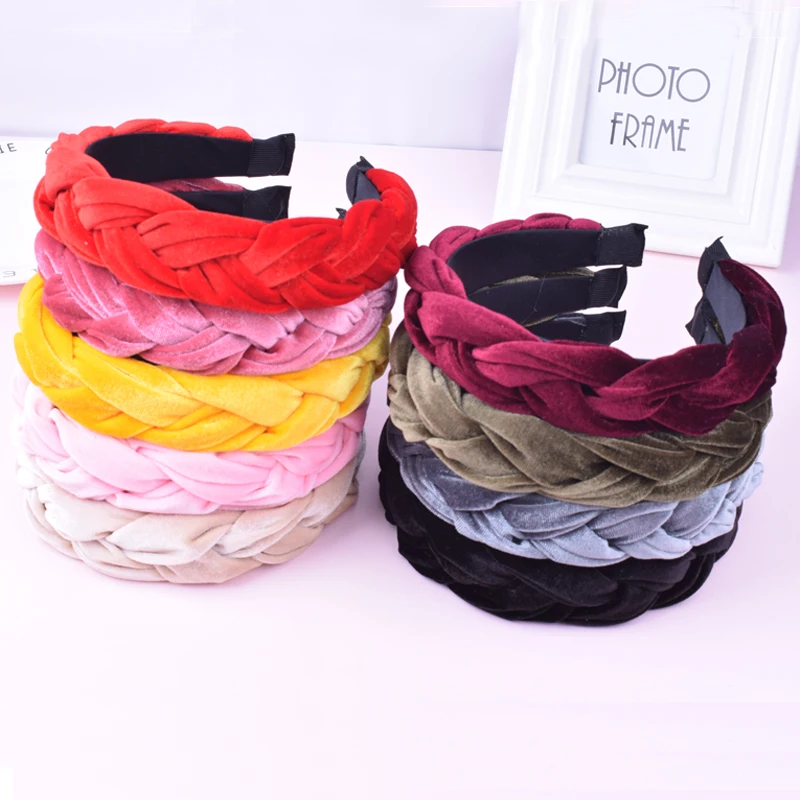 Winter Thick Velvet Headband Turban Crown Hairband Braided Velvet Headbands Headwraps Women Hair Hoop Head band Hair Accessories
Winter Thick Velvet Headband Turban Crown Hairband Braided Velvet Headbands Headwraps Women Hair Hoop Head band Hair Accessories