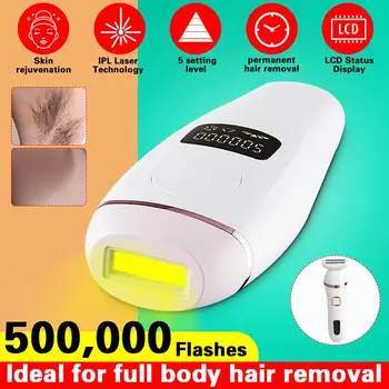 Hair Removal Machine IPL Hair removal Epilator a Laser Permanent Face Body 2IN1 Electric depilador a laser 500000 Flashes
Hair Removal Machine IPL Hair removal Epilator a Laser Permanent Face Body 2IN1 Electric depilador a laser 500000 Flashes