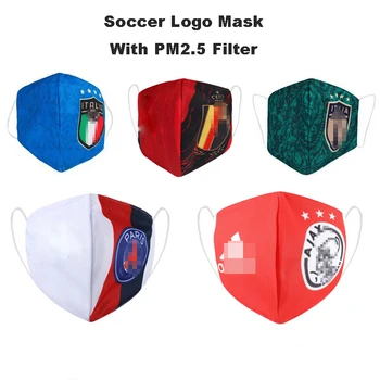 Sports Soccer Logo Fans Mouth Mask Football Teams Countries Face Masks PM2.5 Filters Anti Dust Masks Reusable Fabric Mouth Masks
Sports Soccer Logo Fans Mouth Mask Football Teams Countries Face Masks PM2.5 Filters Anti Dust Masks Reusable Fabric Mouth Masks