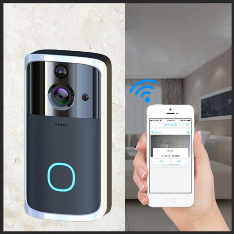 Video Doorbell Smart Wireless WiFi Security Door Bell Visual Recording Home Monitor Night Vision Door Phone
Video Doorbell Smart Wireless WiFi Security Door Bell Visual Recording Home Monitor Night Vision Door Phone