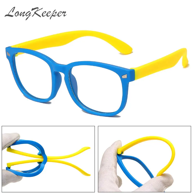 LongKeeper Детские Силиконовые наручные синий светильник фильтром очки Детский