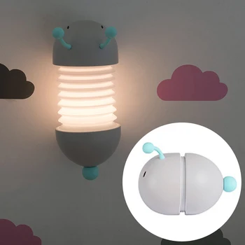 LED Night Light Mini Light Magnetic Suction Caterpillar Nightlight Lamp For Children Kids Living Room Bedroom Lighting
LED Night Light Mini Light Magnetic Suction Caterpillar Nightlight Lamp For Children Kids Living Room Bedroom Lighting