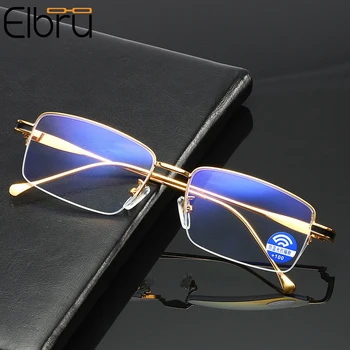 Elbru Anti-blue Light Reading Glasses Metal Magnifying Eyewear Men Women Half Frame Optical Glasses +0 1.0 1.5 2.0 2.5 3 3.5 4.0
Elbru Anti-blue Light Reading Glasses Metal Magnifying Eyewear Men Women Half Frame Optical Glasses +0 1.0 1.5 2.0 2.5 3 3.5 4.0