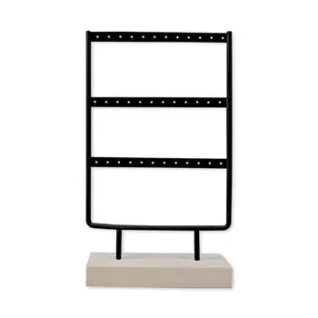 36 Holes Wooden Jewelry Display Stand Metal Hook Earrings Necklace Storage Rack T4MD
36 Holes Wooden Jewelry Display Stand Metal Hook Earrings Necklace Storage Rack T4MD