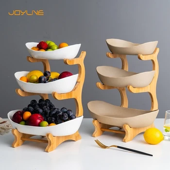 JOYLIVE Creative Modern Ceramic Candy Dish Living Room Home Three-layer Fruit Plate Snack Plate Dried Fruit Fruit Basket
JOYLIVE Creative Modern Ceramic Candy Dish Living Room Home Three-layer Fruit Plate Snack Plate Dried Fruit Fruit Basket