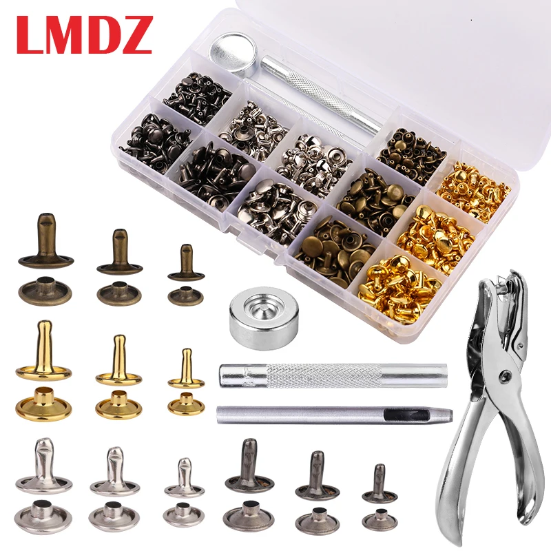 LMDZ Leather Snap Fasteners Kit 480PCS Metal Button Snaps Press Studs 4 Color Leather Snaps for Clothes Jackets Jean Wear Bags
LMDZ Leather Snap Fasteners Kit 480PCS Metal Button Snaps Press Studs 4 Color Leather Snaps for Clothes Jackets Jean Wear Bags
