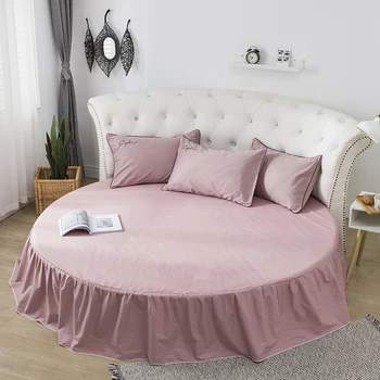 Cotton Bed Skirt Fitted Sheet Round Bed Linen 200cm 220 Cm Bedspreads Mattress Cover Home Decor Pink White Grey Double Bed Cover
Cotton Bed Skirt Fitted Sheet Round Bed Linen 200cm 220 Cm Bedspreads Mattress Cover Home Decor Pink White Grey Double Bed Cover