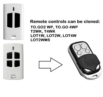 1pcs TO.GO 4WK, TO.GO 2WP garage door remote control fixed code 433.92mhz free shipping
1pcs TO.GO 4WK, TO.GO 2WP garage door remote control fixed code 433.92mhz free shipping