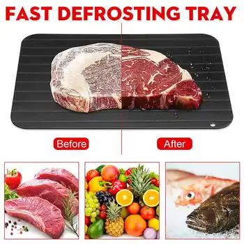 Newest Fast Defrosting Tray Kitchen Tool Clean Practical Thaw Rectangle Frozen Food Meat Fruit Quick Defrost Plate Board Pad
Newest Fast Defrosting Tray Kitchen Tool Clean Practical Thaw Rectangle Frozen Food Meat Fruit Quick Defrost Plate Board Pad