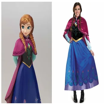 2019 new Anime Frozen 2 cosplay Anna princess Adult character costume Cloak skirt Suit Halloween makeup party costume Performanc 
2019 new Anime Frozen 2 cosplay Anna princess Adult character costume Cloak skirt Suit Halloween makeup party costume Performanc