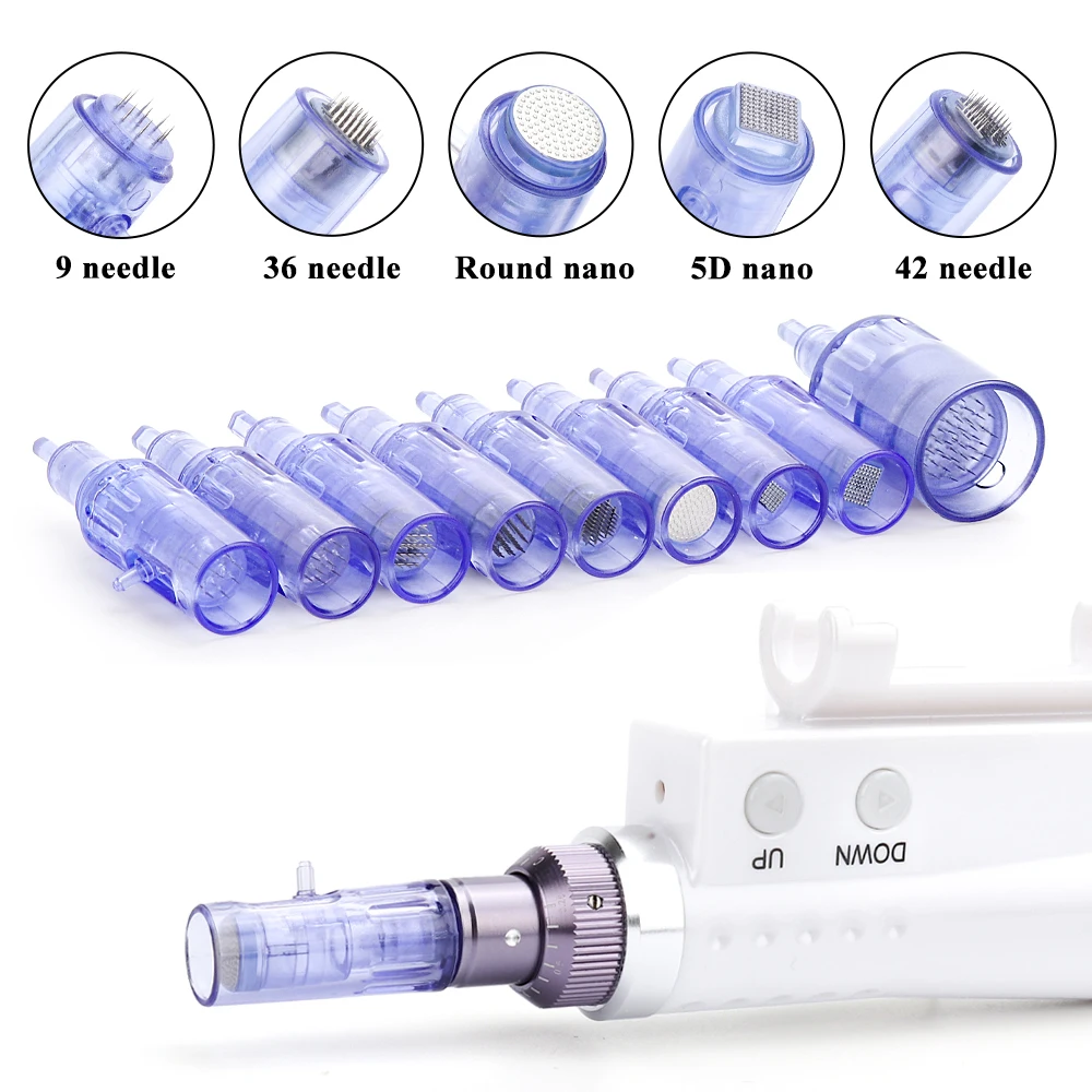 10pcs Electric Hydra Needles Microneedle Cartridges Syringe Tube Serum Needle Free Screw Suits 2 in 1 Meso Pen Liquid Injector 
10pcs Electric Hydra Needles Microneedle Cartridges Syringe Tube Serum Needle Free Screw Suits 2 in 1 Meso Pen Liquid Injector