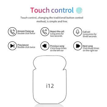 I12Tws Original Mini Audifonos Earphone Macaron i12 TWS Sport I200 I500 Headset Wireless Bluetooth Super Bass Sound Earbuds
I12Tws Original Mini Audifonos Earphone Macaron i12 TWS Sport I200 I500 Headset Wireless Bluetooth Super Bass Sound Earbuds
