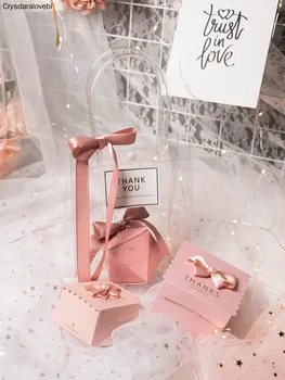 PVC Clear Transparent Tote Gift Bag Shopping Jelly Christmas Thanksgiving Organizer Bags gift Packaging Bag With Handles Boxes
PVC Clear Transparent Tote Gift Bag Shopping Jelly Christmas Thanksgiving Organizer Bags gift Packaging Bag With Handles Boxes