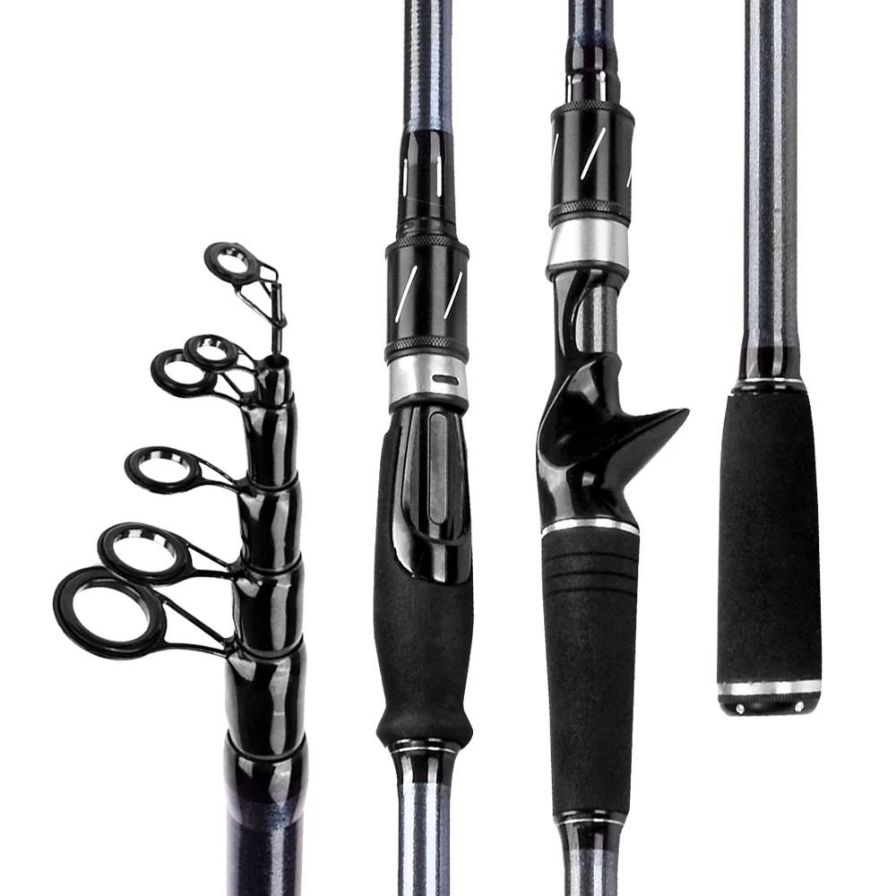 

Ultralight Travel Fishing Rod 1.8m 2.1m 2.4m 2.7m 3.0m 3.3 Telescopic Spinning Casting Carbon Fiber Pole Pesca Portable Quality