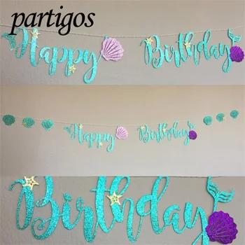 1set Mermaid Glitter Banner Cardboard Blue Letter Garland HAPPY BIRTHDAY Purple Shell Banner Ocean Birthday Party Decoration
1set Mermaid Glitter Banner Cardboard Blue Letter Garland HAPPY BIRTHDAY Purple Shell Banner Ocean Birthday Party Decoration
