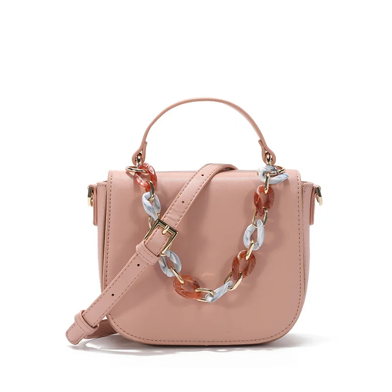 New fashion color chain decoration saddle bag personality Korean version of the small square bag shoulder diagonal girl bag
New fashion color chain decoration saddle bag personality Korean version of the small square bag shoulder diagonal girl bag