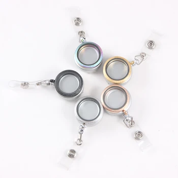 30mm Stainless Steel Shimmer Living Floating Charm Memory Locket Retractable ID Badge Reel Lanyard Holders Jewelry (10PCS/LOT) 
30mm Stainless Steel Shimmer Living Floating Charm Memory Locket Retractable ID Badge Reel Lanyard Holders Jewelry (10PCS/LOT)