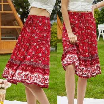 Summer chiffon Skirt 2020 Women Retro Floral High Waist Skirt Fashion Lady Leisure High Waist Beach Skirt vestidos p3
Summer chiffon Skirt 2020 Women Retro Floral High Waist Skirt Fashion Lady Leisure High Waist Beach Skirt vestidos p3