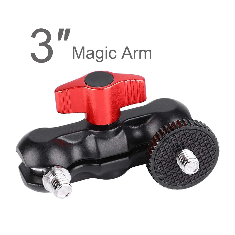 Double Ball Head Mount Adapter Magic Arm Super Clamp for Flash LCD Monitor LED Video Light SLR DSLR Camera Accessories
Double Ball Head Mount Adapter Magic Arm Super Clamp for Flash LCD Monitor LED Video Light SLR DSLR Camera Accessories