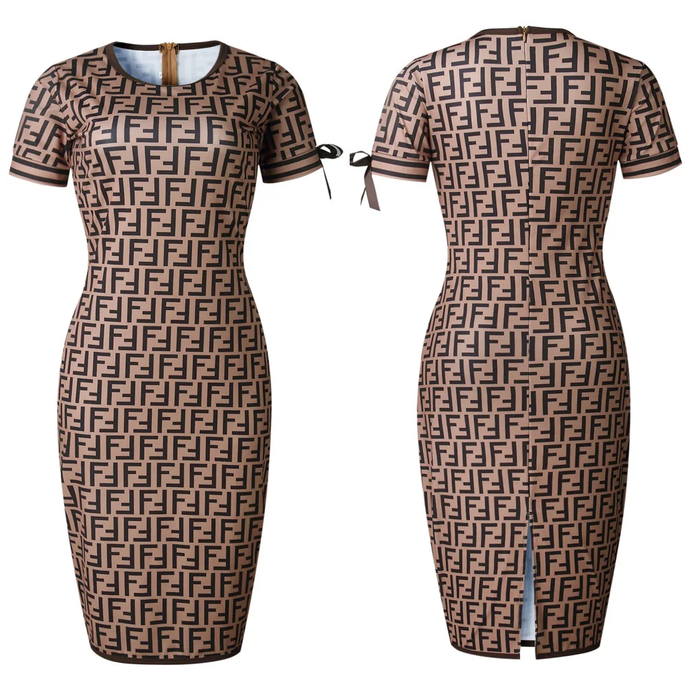 Elegant African Dashiki Print Midi Dress Bodycon Bazin Party Robe Gowns Africa Office Long Maxi Dresses Traditional Hipster