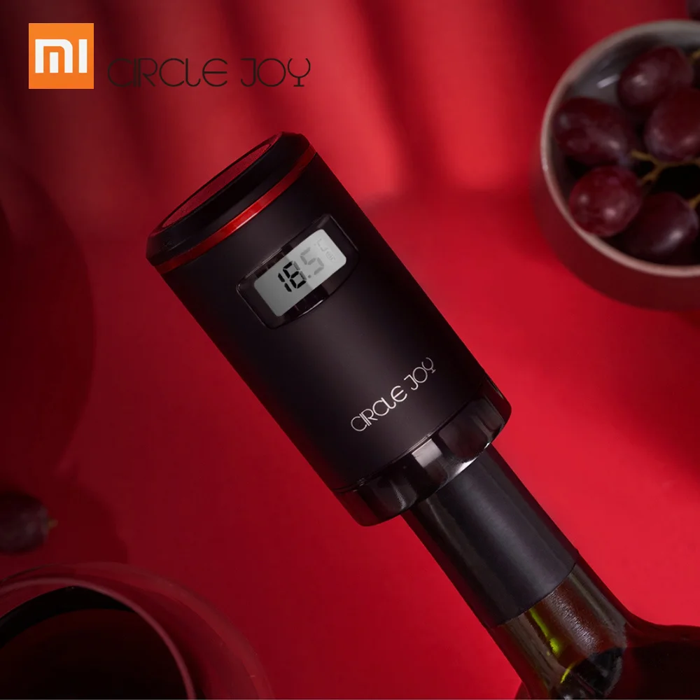 Xiaomi Circle Joy Wine Stopper Rechargeable Smart Electric Vacuum Wine Stopper For Preservation Keep Fresh 7 Days LED Display
Xiaomi Circle Joy Wine Stopper Rechargeable Smart Electric Vacuum Wine Stopper For Preservation Keep Fresh 7 Days LED Display