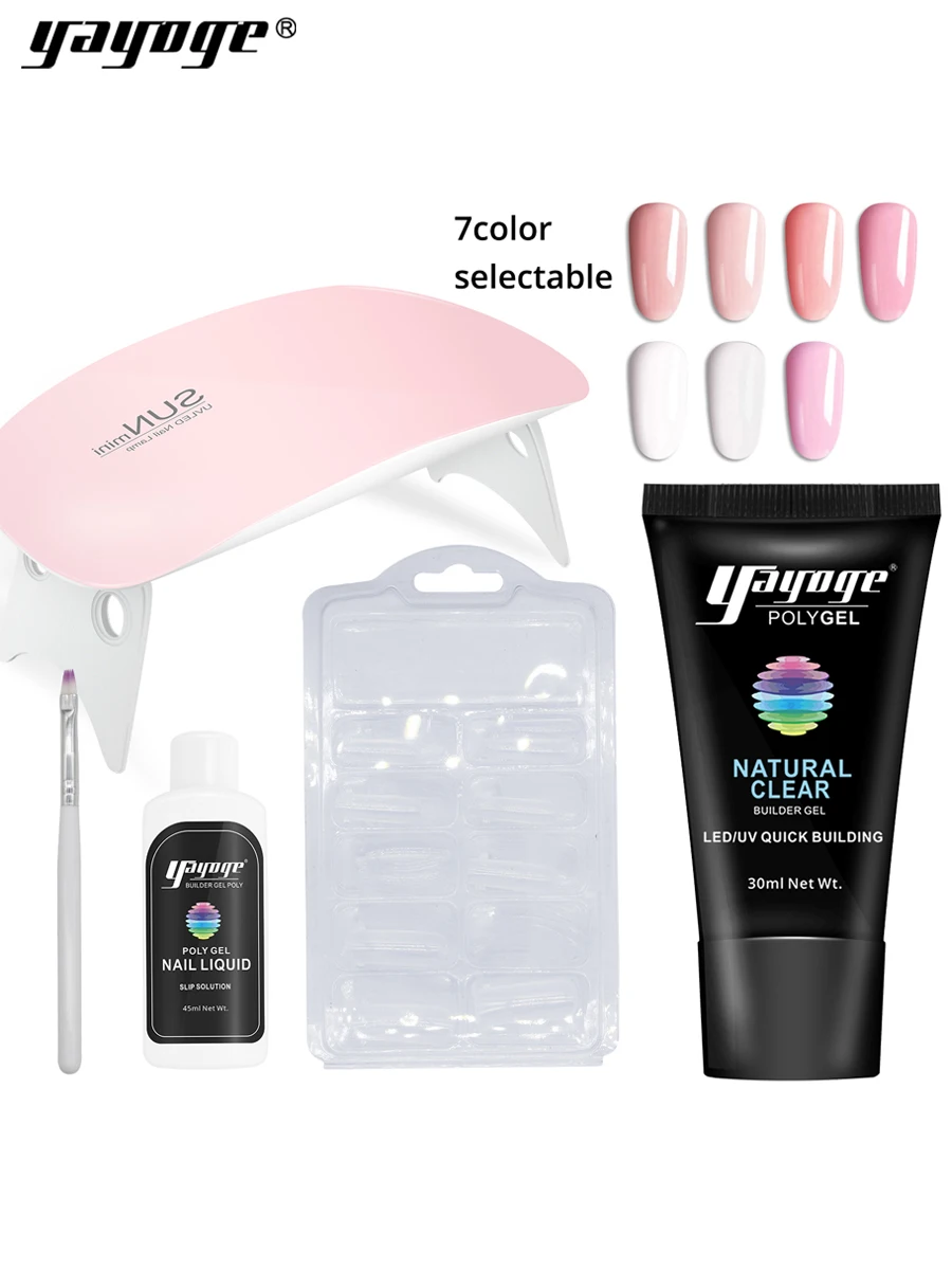 Yayoge Poly Gel Nail Polish Set Quick Builder Polygel US Warehouse Delivery Nail Gel Varnish Set with UV Led Lamp US Warehouse
Yayoge Poly Gel Nail Polish Set Quick Builder Polygel US Warehouse Delivery Nail Gel Varnish Set with UV Led Lamp US Warehouse