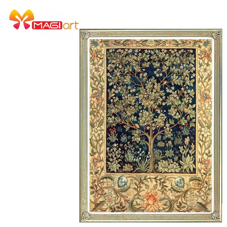 Cross stitch kits Embroidery needlework sets 11CT water soluble canvas patterns 14CT Floral style Golden tree-CMF0053
Cross stitch kits Embroidery needlework sets 11CT water soluble canvas patterns 14CT Floral style Golden tree-CMF0053