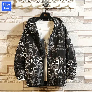 2020 Spring Autumn Men jackets Casual Streetwear Floral Hoodie Jacket Man Waterproof Clothes Mens Windbreaker Coat Male Outwear
2020 Spring Autumn Men jackets Casual Streetwear Floral Hoodie Jacket Man Waterproof Clothes Mens Windbreaker Coat Male Outwear
