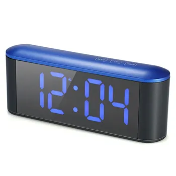 Digital Alarm Clock USB Powered Touch Control LED Mirror Clock 12H/24H Table Clock With Snooze Function Adjustable LED Luminance
Digital Alarm Clock USB Powered Touch Control LED Mirror Clock 12H/24H Table Clock With Snooze Function Adjustable LED Luminance