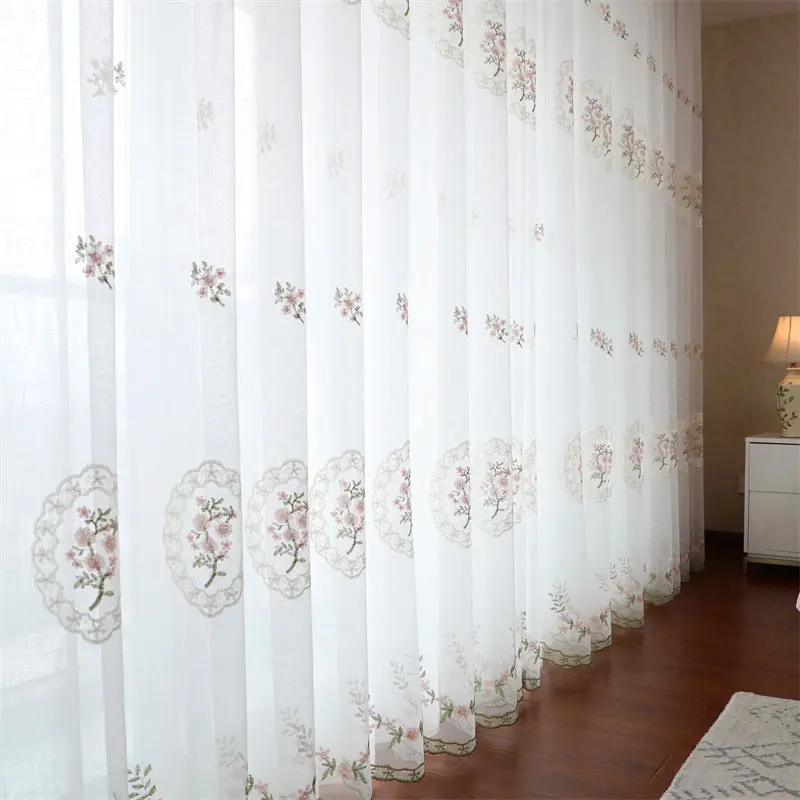 Floral Embroidered Tulle Curtains for Bedroom Window Treatments Europe Sheer Voile For Livingroom Kitchen Drapes Blind Decor
Floral Embroidered Tulle Curtains for Bedroom Window Treatments Europe Sheer Voile For Livingroom Kitchen Drapes Blind Decor