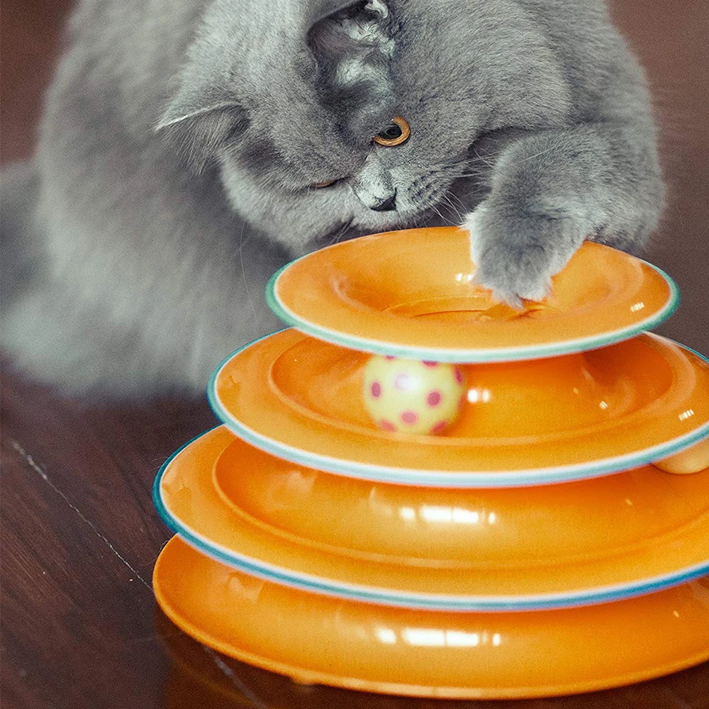 Cat Toy Three Levels Tower Track Pet Dog Cat Triple Pay Disc Cat Intelligence Toys Ball Training Amusement Plate Pet Products
Cat Toy Three Levels Tower Track Pet Dog Cat Triple Pay Disc Cat Intelligence Toys Ball Training Amusement Plate Pet Products