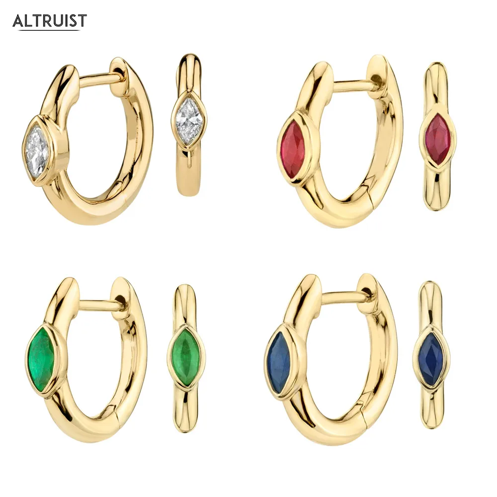 

Altruist 925 Sterling Silver Marquise Slim Hoop Huggie Clip Piercing CZ Mini Circle Loop Ring Earring 2019 Women Fashion Jewelry