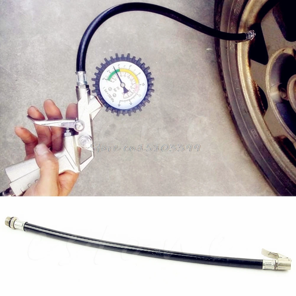 New Bicycle Motorcycle Bike Car Flexible Clip On Air Tyre Tire Chuck Inflator Hose Drop Ship
New Bicycle Motorcycle Bike Car Flexible Clip On Air Tyre Tire Chuck Inflator Hose Drop Ship